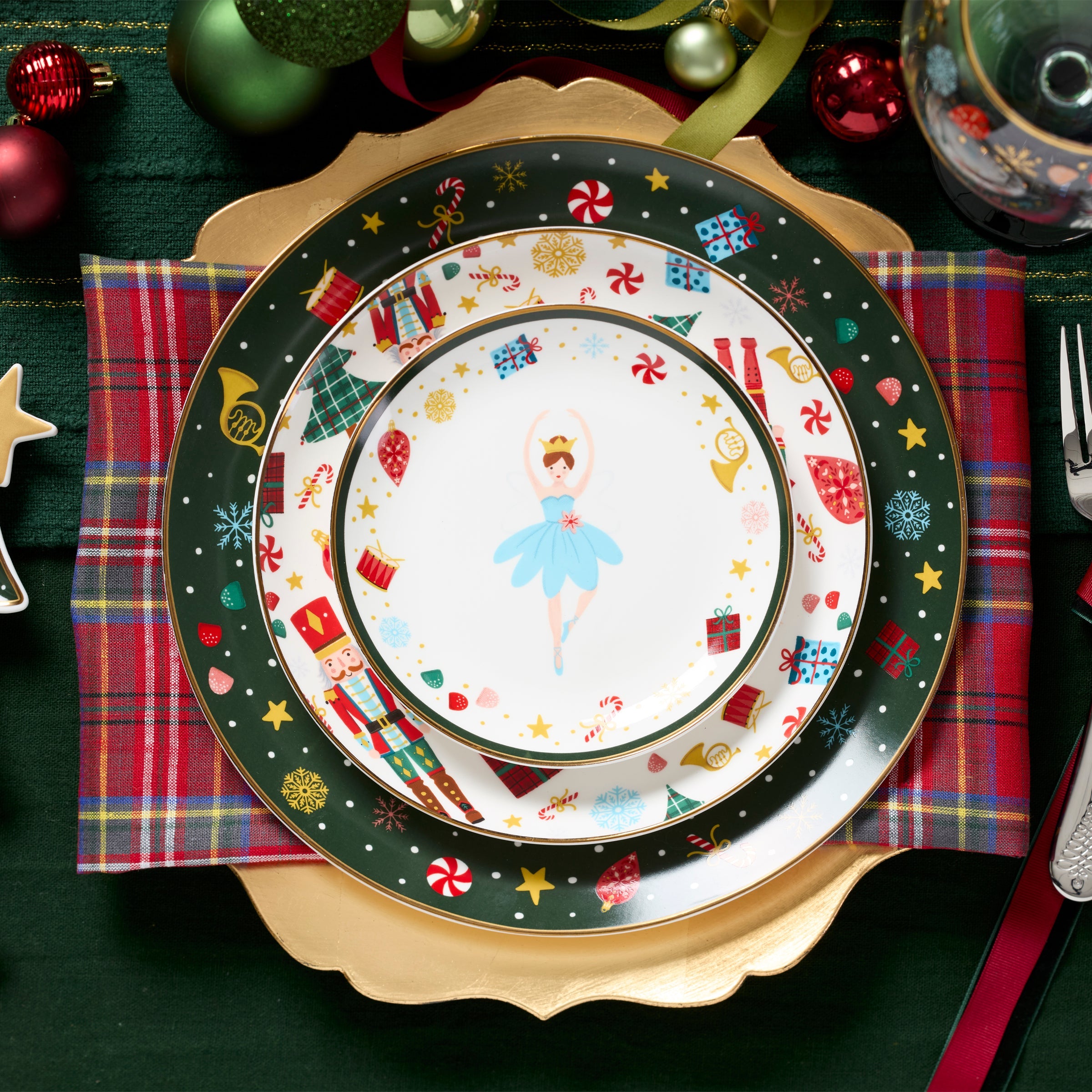 Nutcracker Ballet Tidbit Plates - Set of 4 - Image 2