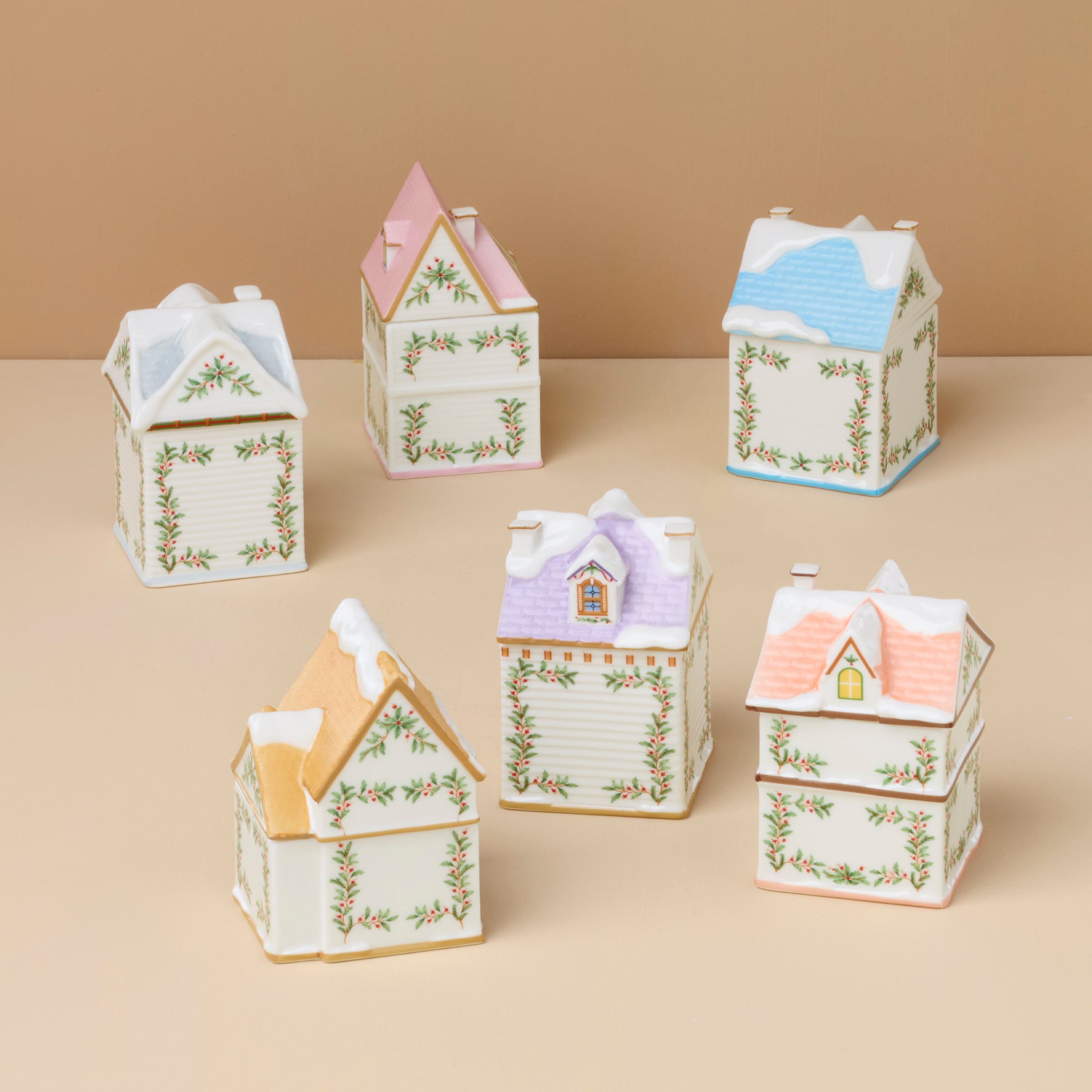 Lenox Spice Village Christmas 6-Piece Spice Jar Set - Image 2