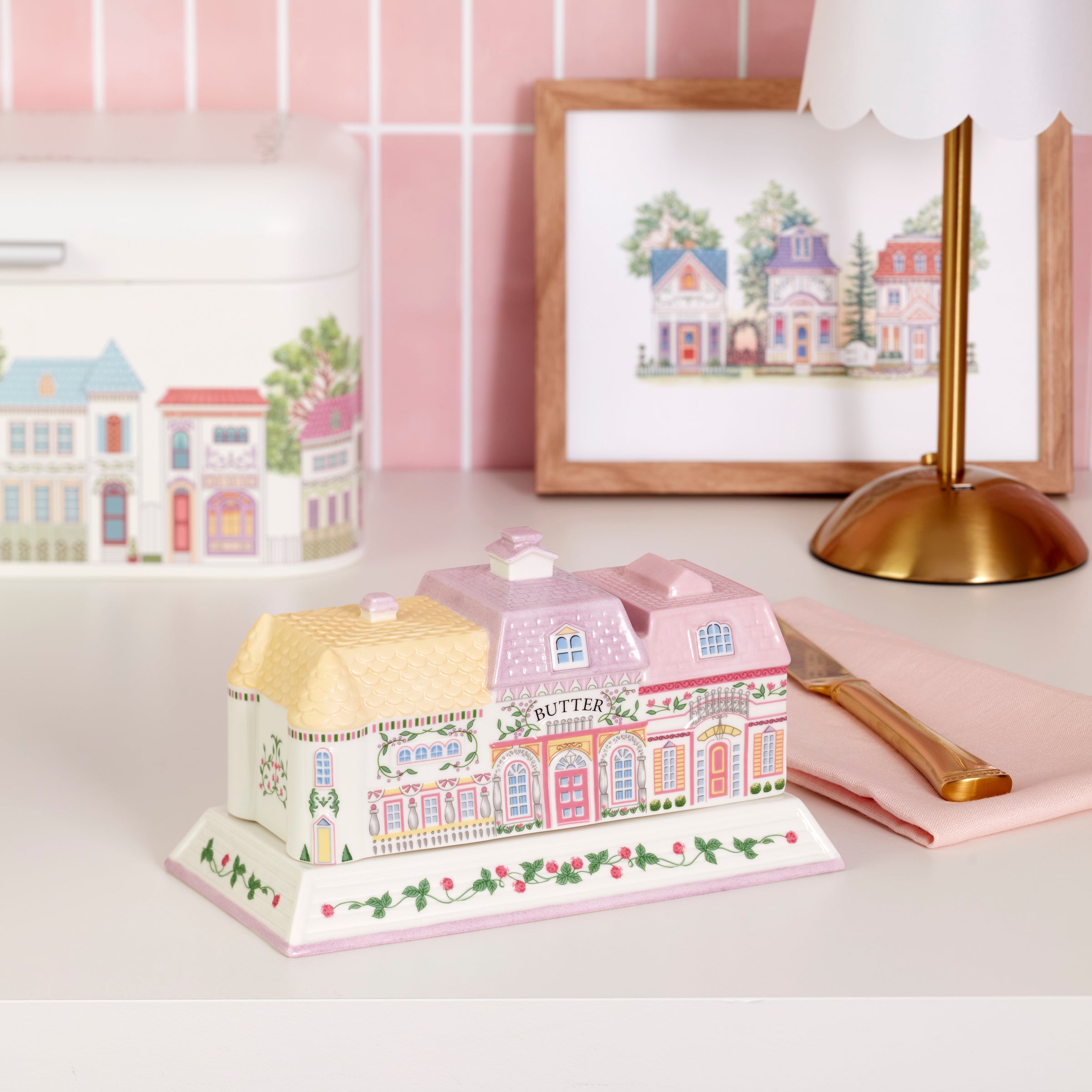 Lenox Village Covered Butter Dish - Image 4