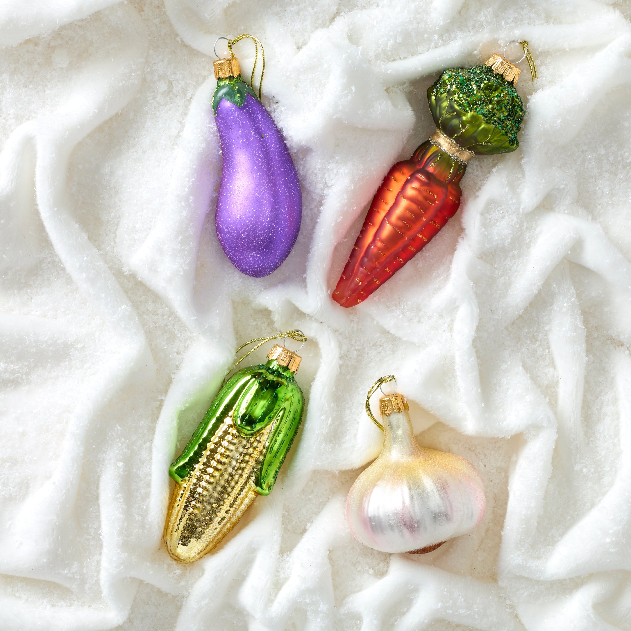 Blown Glass Carrot Ornament - Image 2