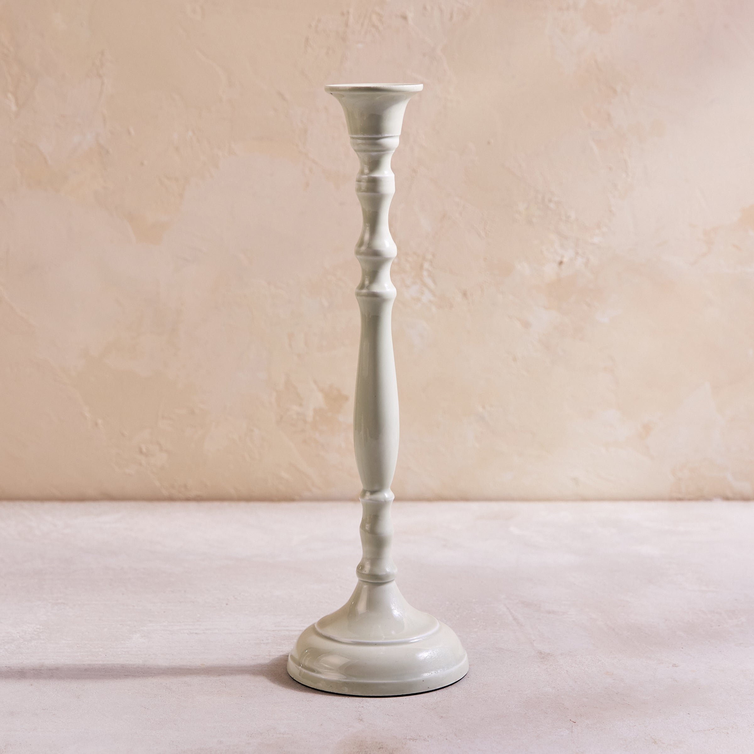 Nera Light Green Candle Holder. Large
