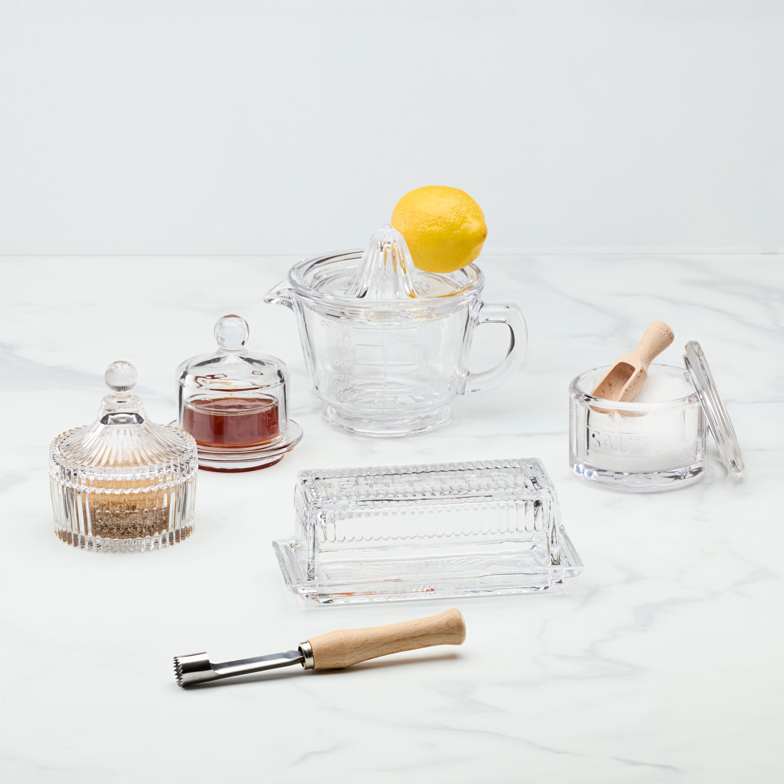 Glass Salt Pot With Scoop - Image 4