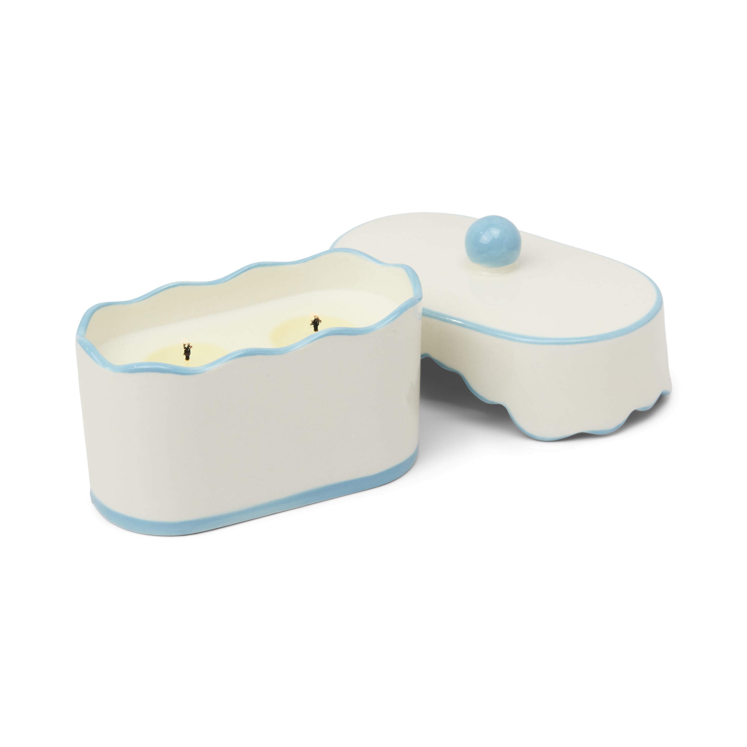 Cherie 5.5-oz Soy Wax Ceramic Candle. Lavender Thyme - Image 2