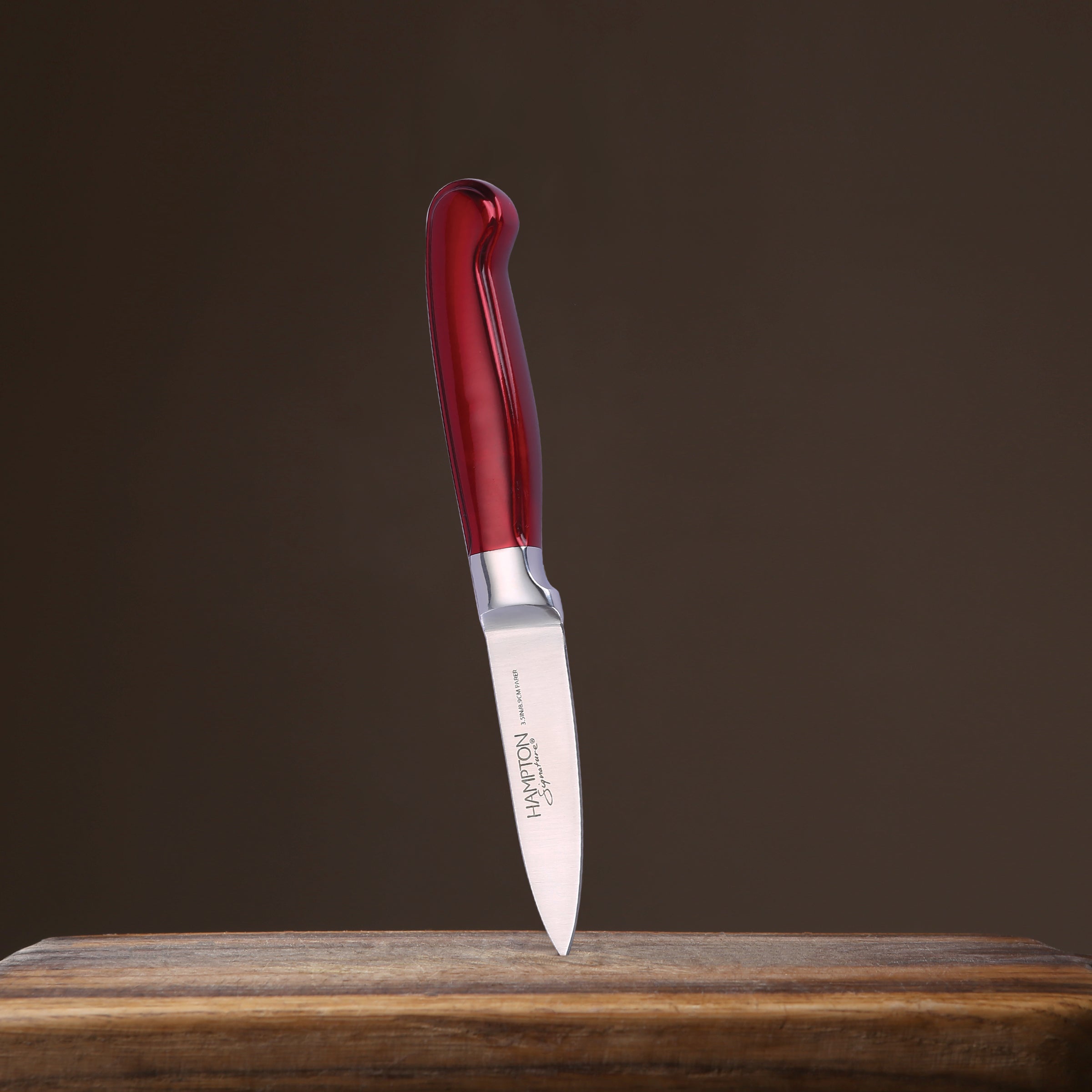 Rorik Red 3.5 Paring Knife with Clear Blade Guard - Image 3