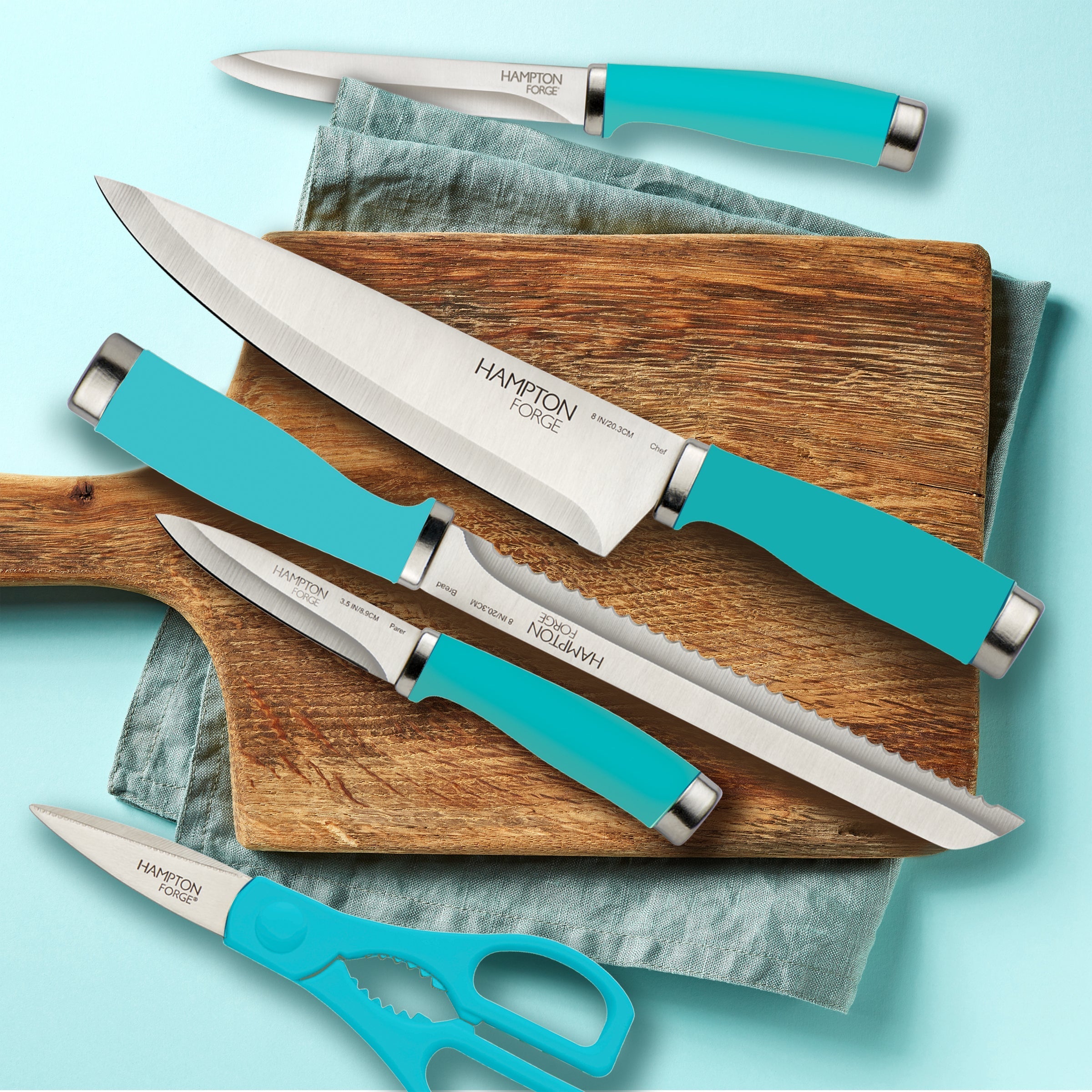 Epicure True Aqua 15 Piece Cutlery Block Set - Image 2