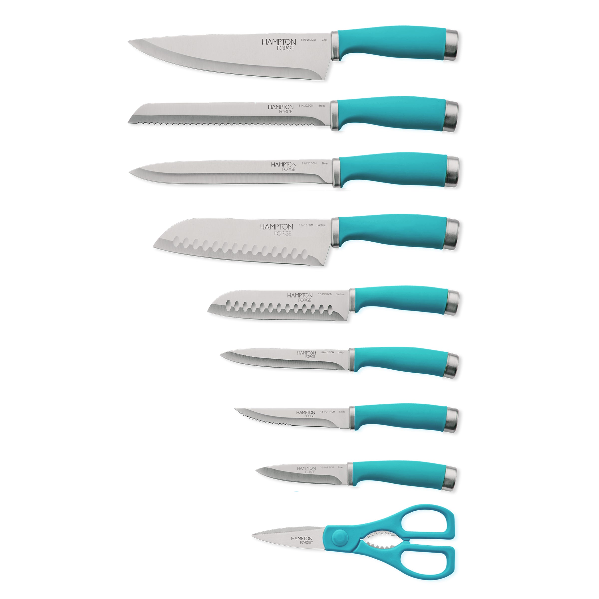Epicure True Aqua 15 Piece Cutlery Block Set - Image 4