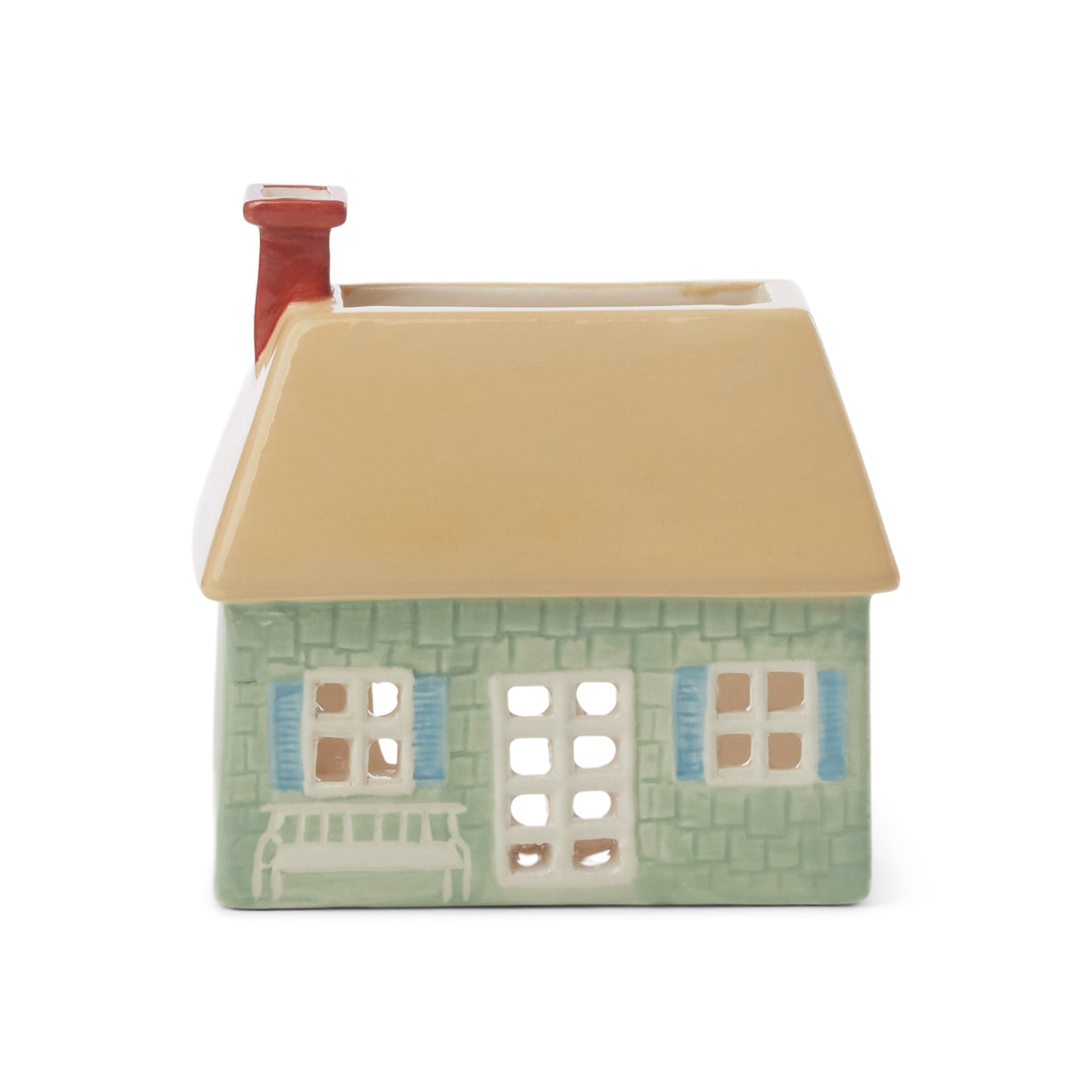 Incense House with Tea Light + 20 Cones. English Cottage