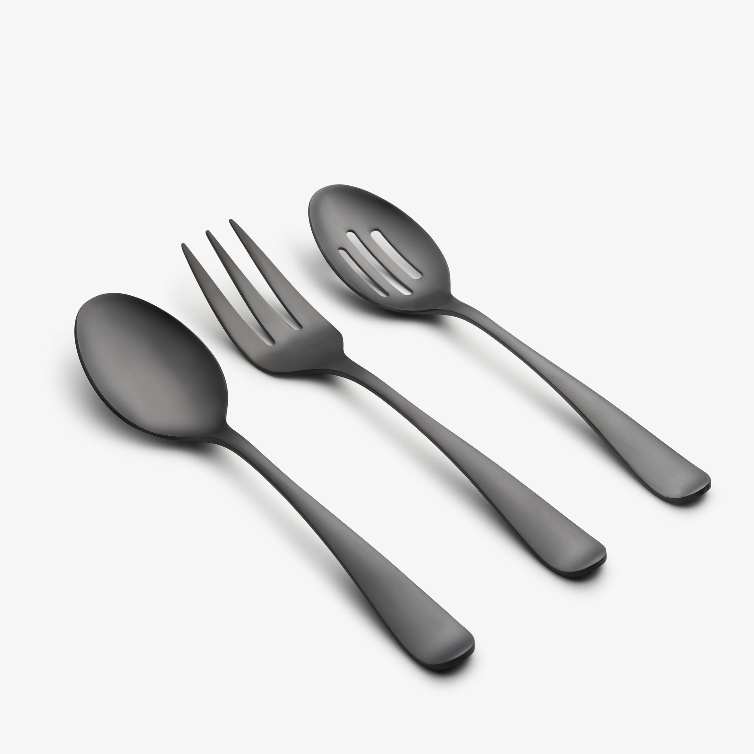 Rhiannon Black Satin 45 Piece Flatware Set - Image 2