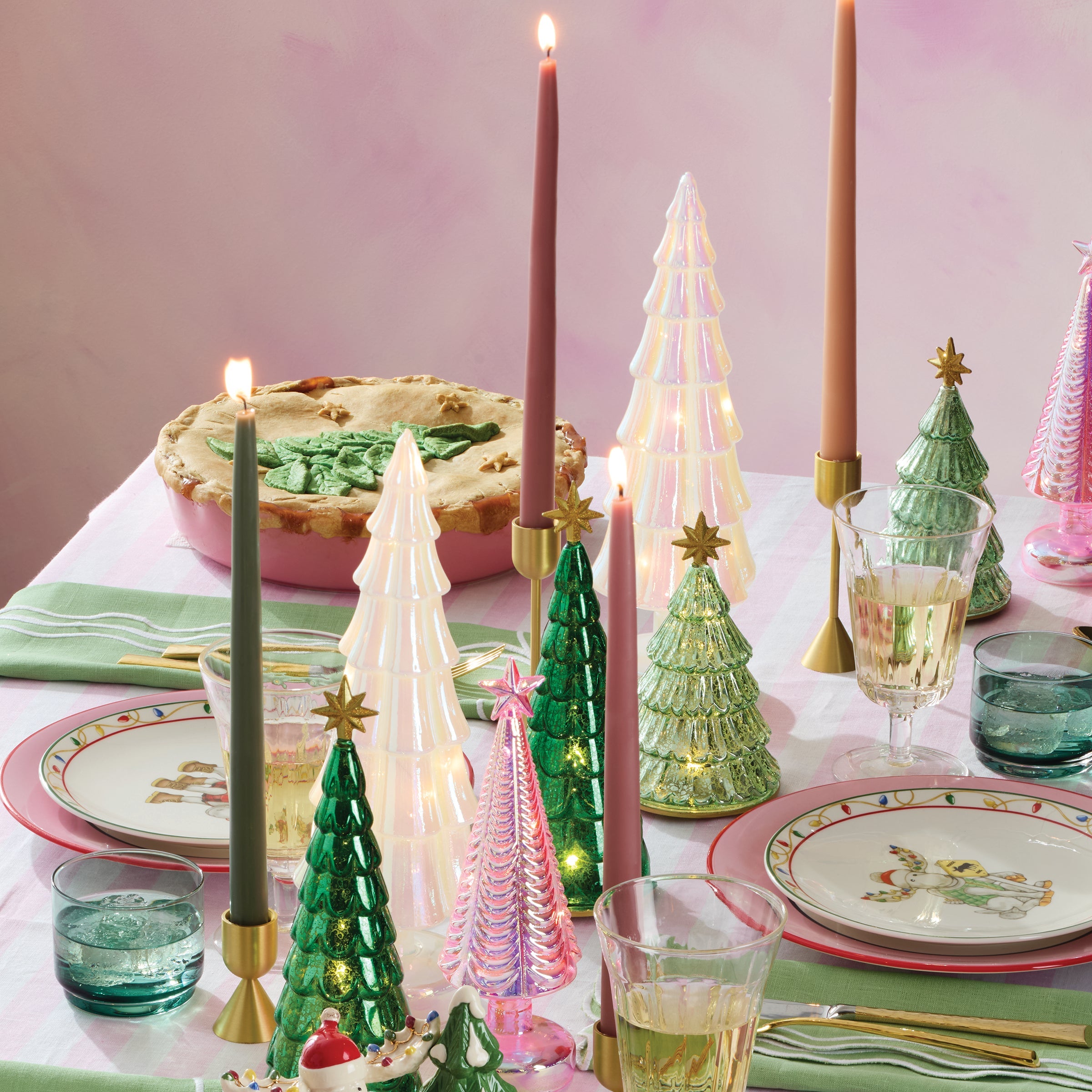 Dipped 12 Taper Candle Pair - Moss - Image 3