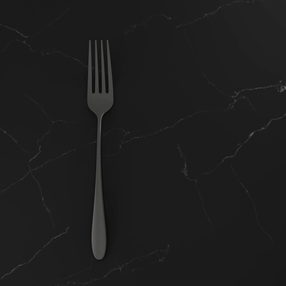 Poet Black Satin 20 Piece Flatware Set - Image 2
