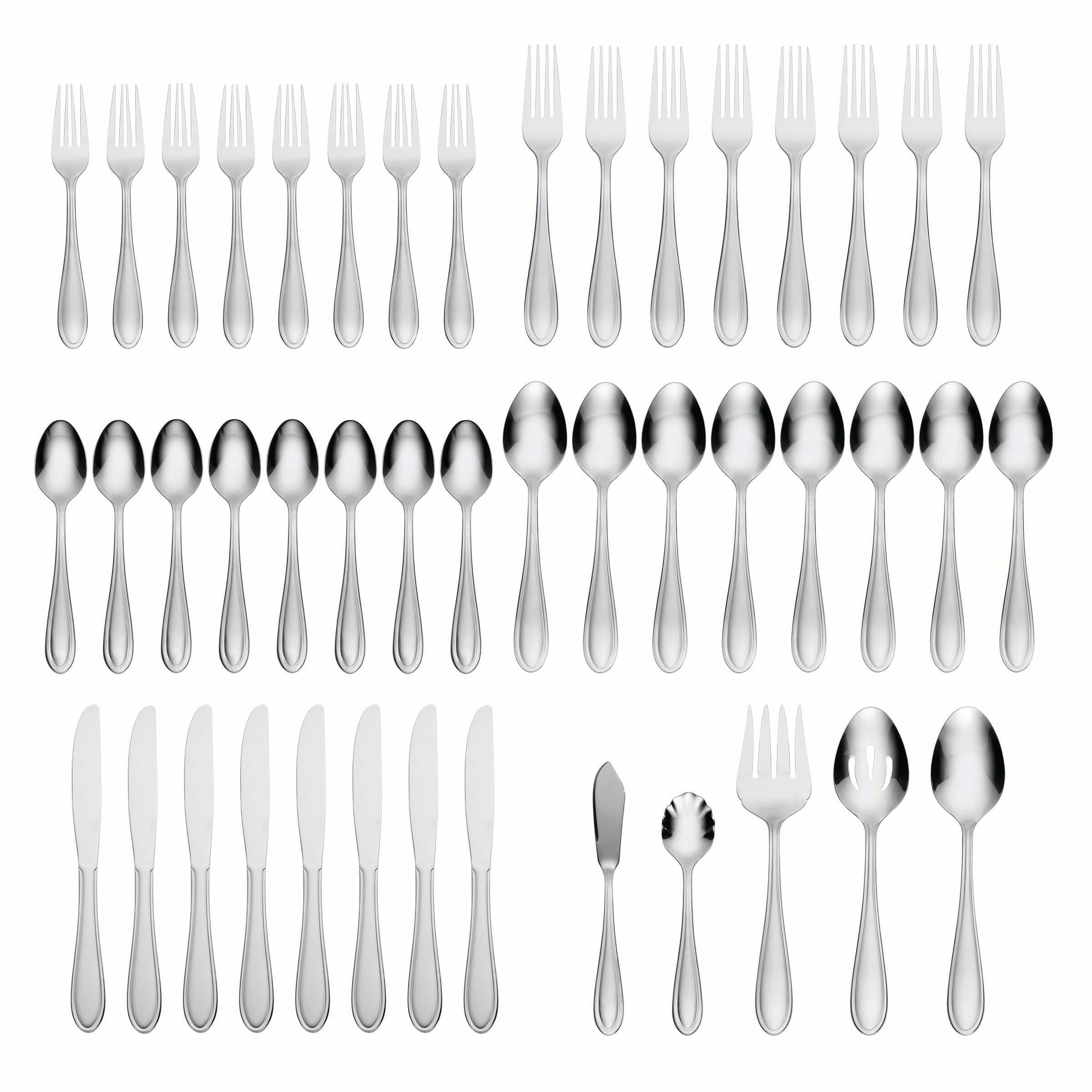 Lincoln 46 Piece Flatware Set with Caddy - Image 4