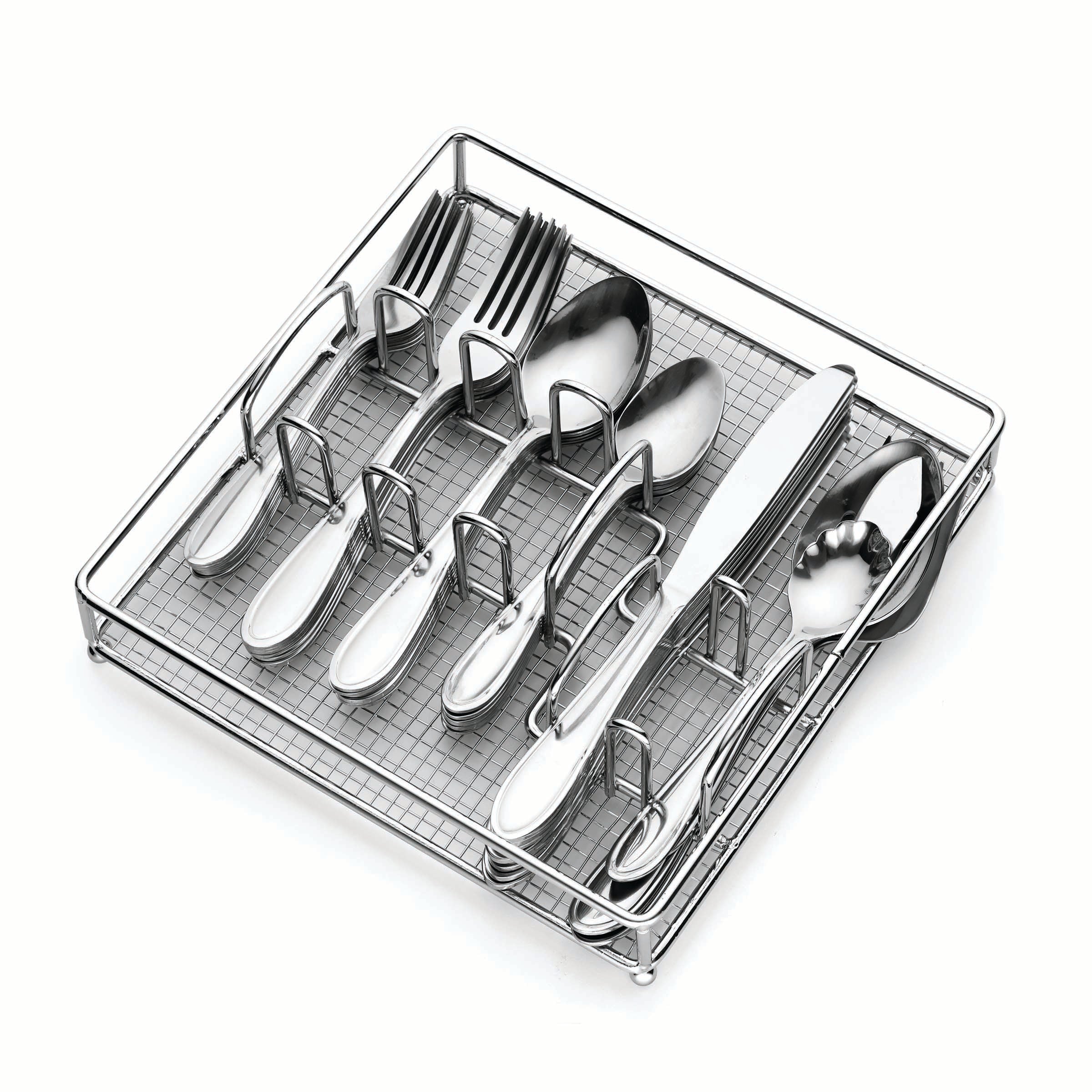 Lincoln 46 Piece Flatware Set with Caddy - Image 5