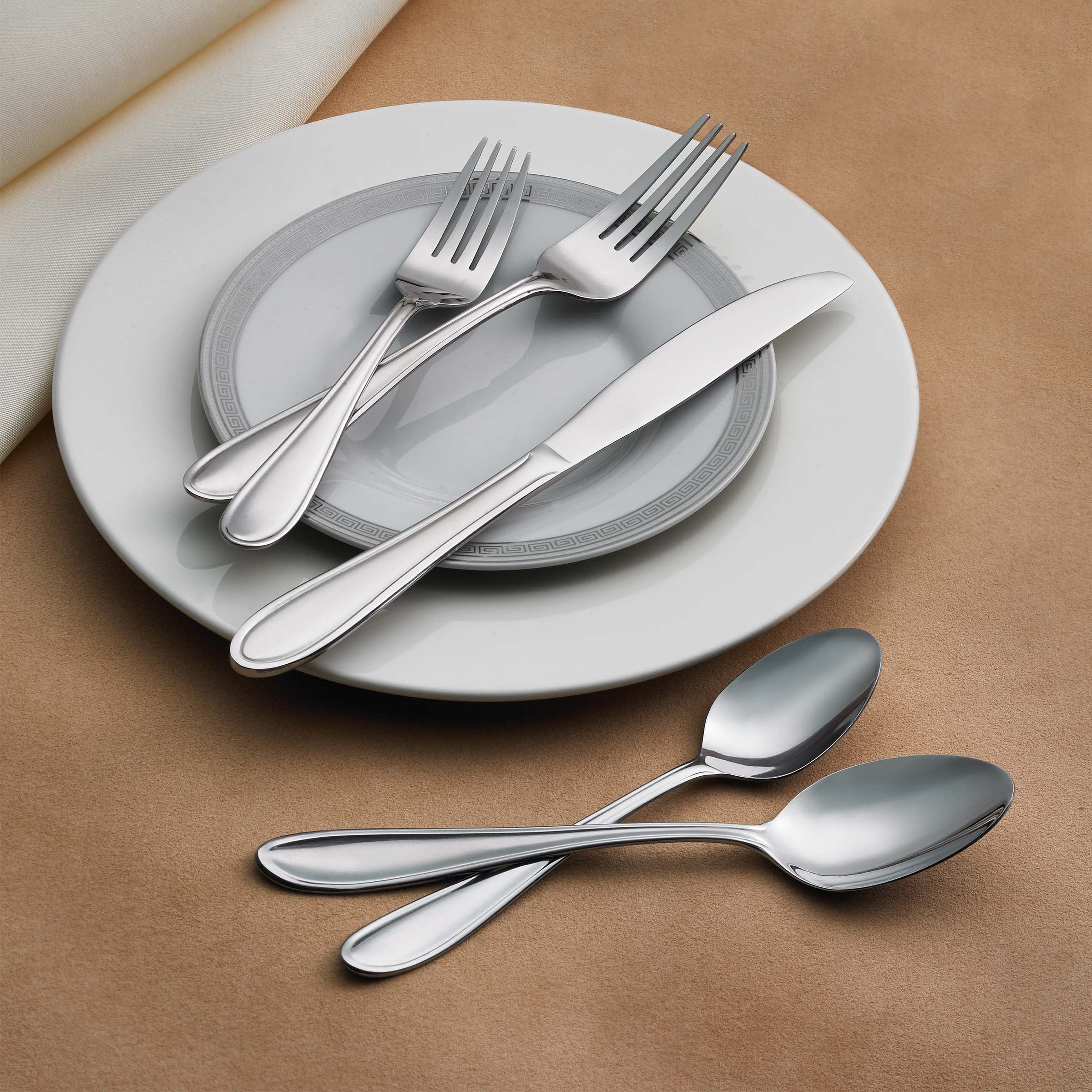 Lincoln 46 Piece Flatware Set with Caddy - Image 3