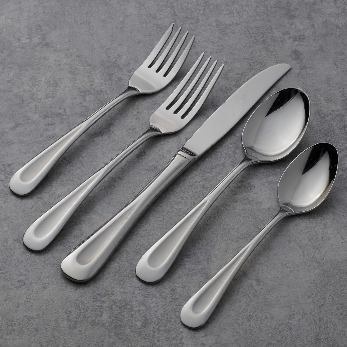 Satin Sand Dune 45 Piece Flatware Set - Image 2